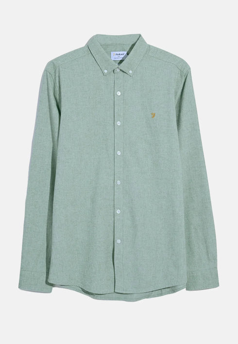 Farah Steen L/S B/D Casual Shirt Lime